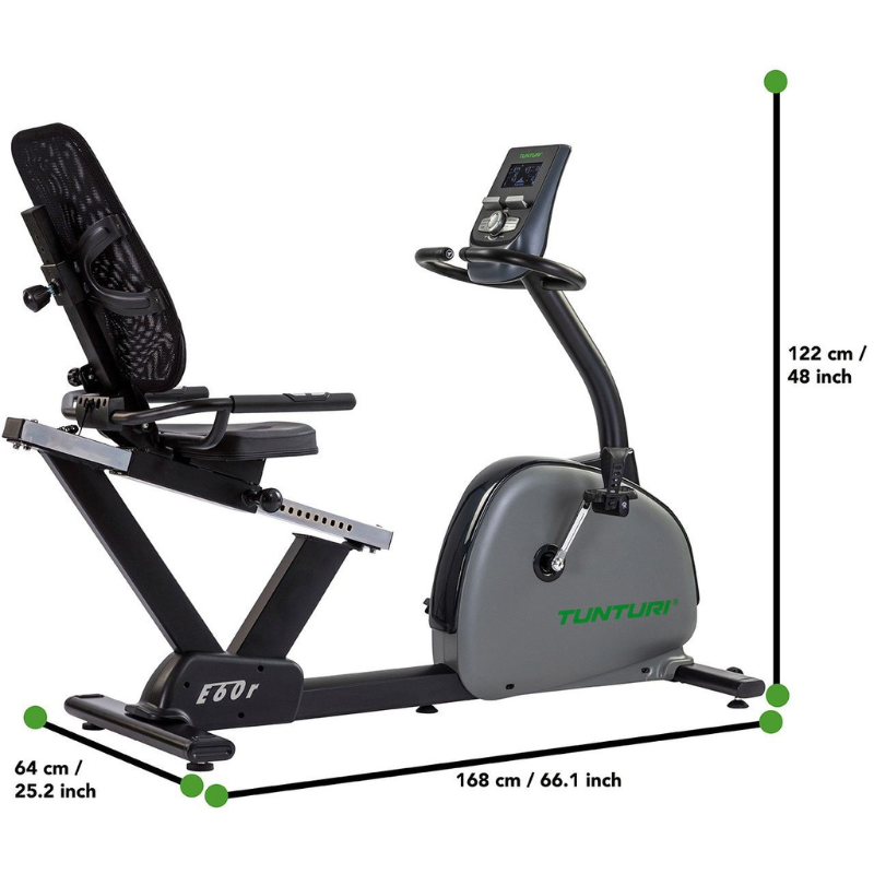 Tunturi Ergometer Liegefahrrad Performance E60R – Bild 5