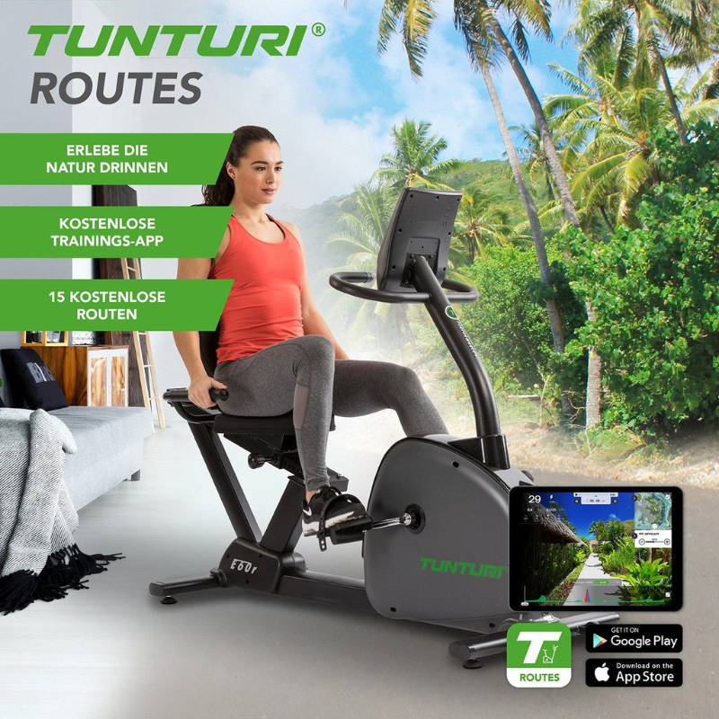 Tunturi Ergometer Liegefahrrad Performance E60R – Bild 8