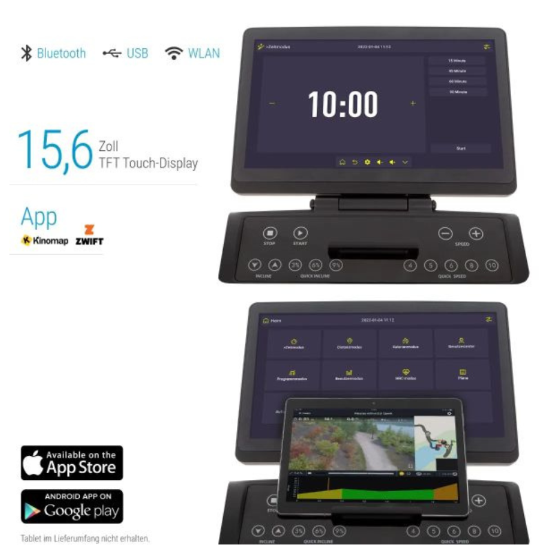 Hammer Q. VADIS 10.0 Laufband – Dein multimediales Laufband-Erlebnis – Bild 4