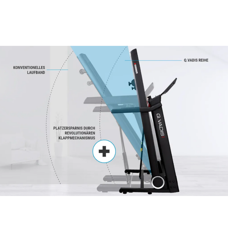 Hammer Q. VADIS 10.0 Laufband – Dein multimediales Laufband-Erlebnis – Bild 5
