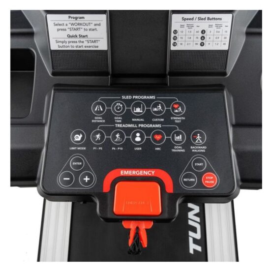 Tunturi Platinum TR30 Core Pro Laufband – Professionelles Lauf-, Kraft- und Rehabilitationsgerät | Bis 20 km/h & 57 Programme – Bild 4