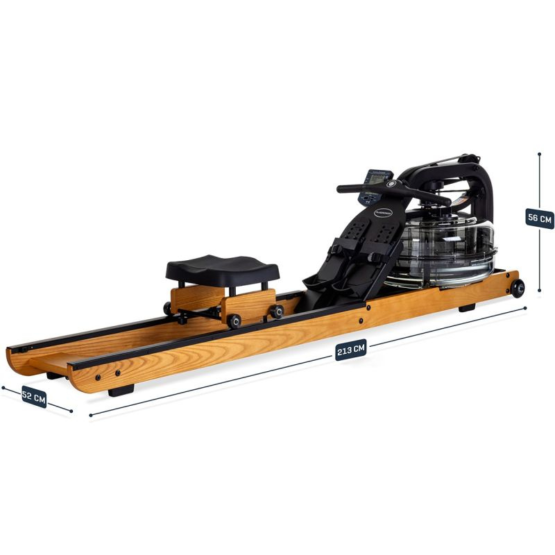 Fluid Rower Apollo V Wasserrudergerät aus Holz – Bild 3