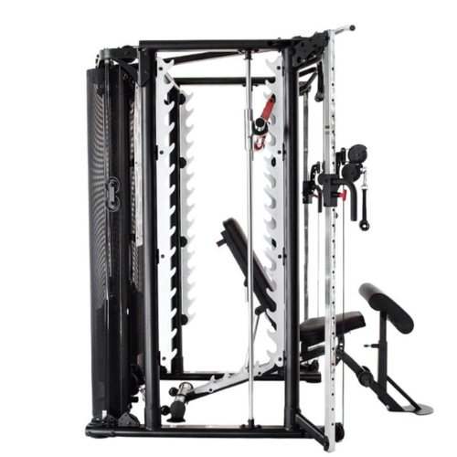 Inspire SCS Smith Cage System inkl. Premium-Trainingsbank – Smith Machine, Power Rack & Functional Trainer – Bild 4